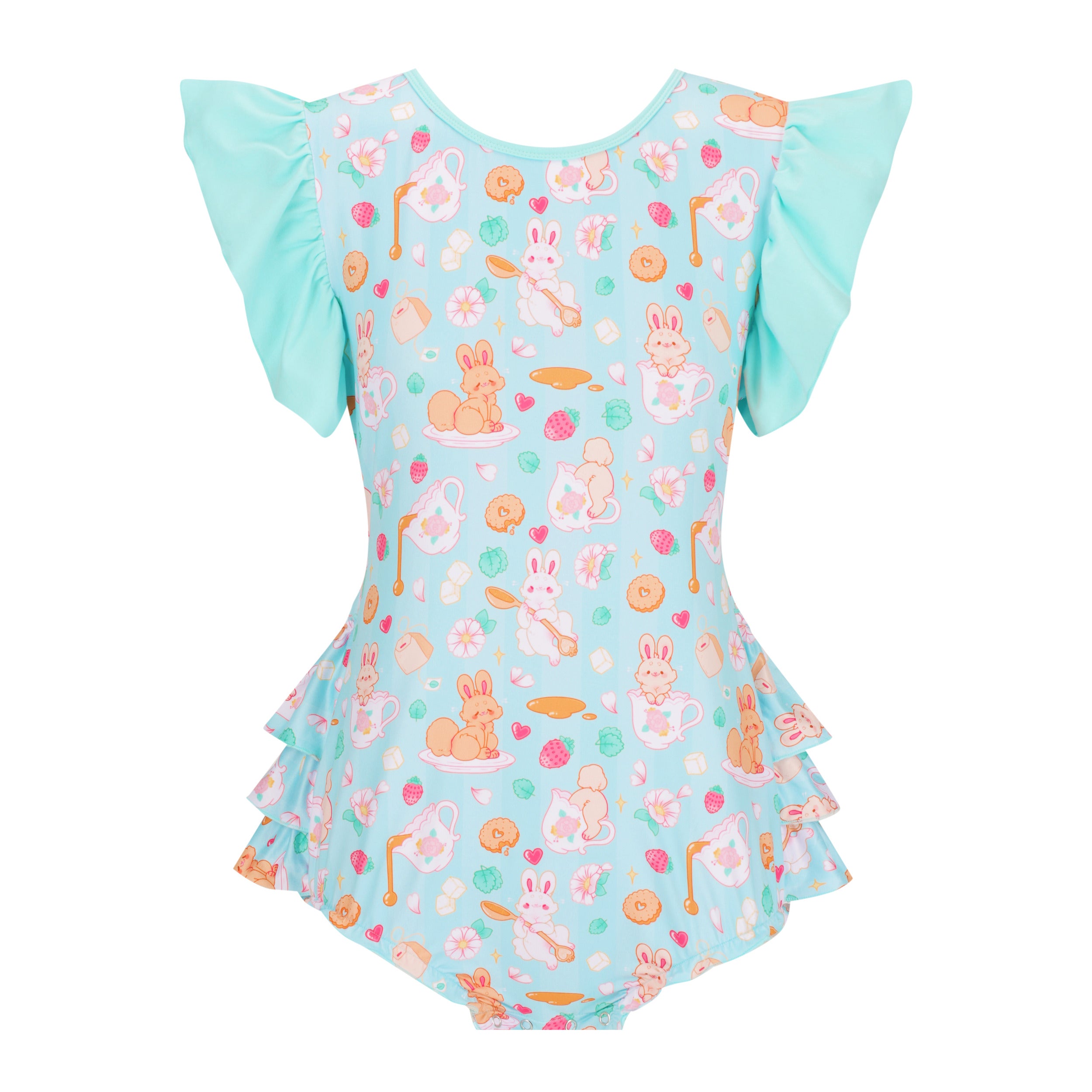 Teacup Bunnies Ruffle Butt Onesie