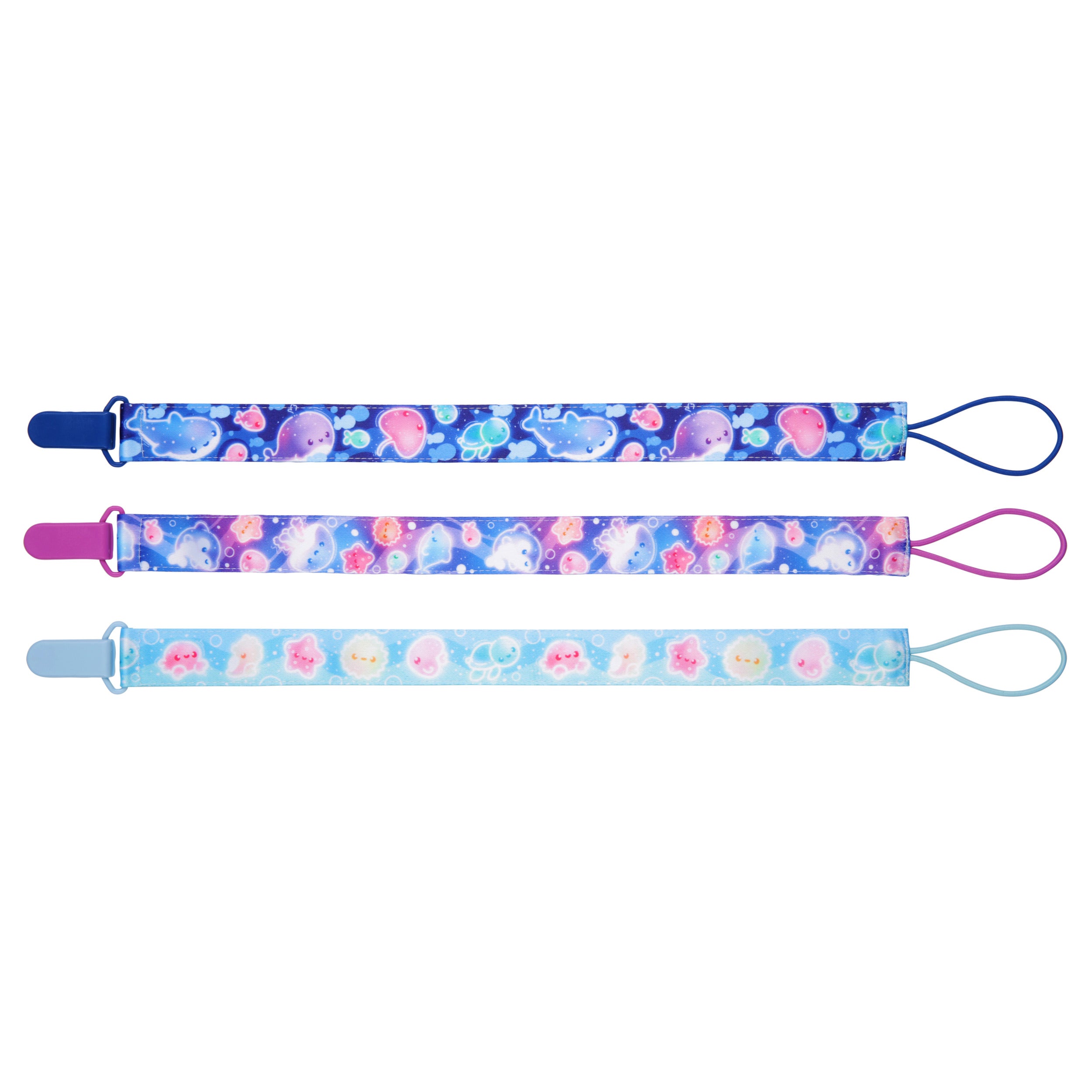 Ocean Dreams Pacifier Clip Set