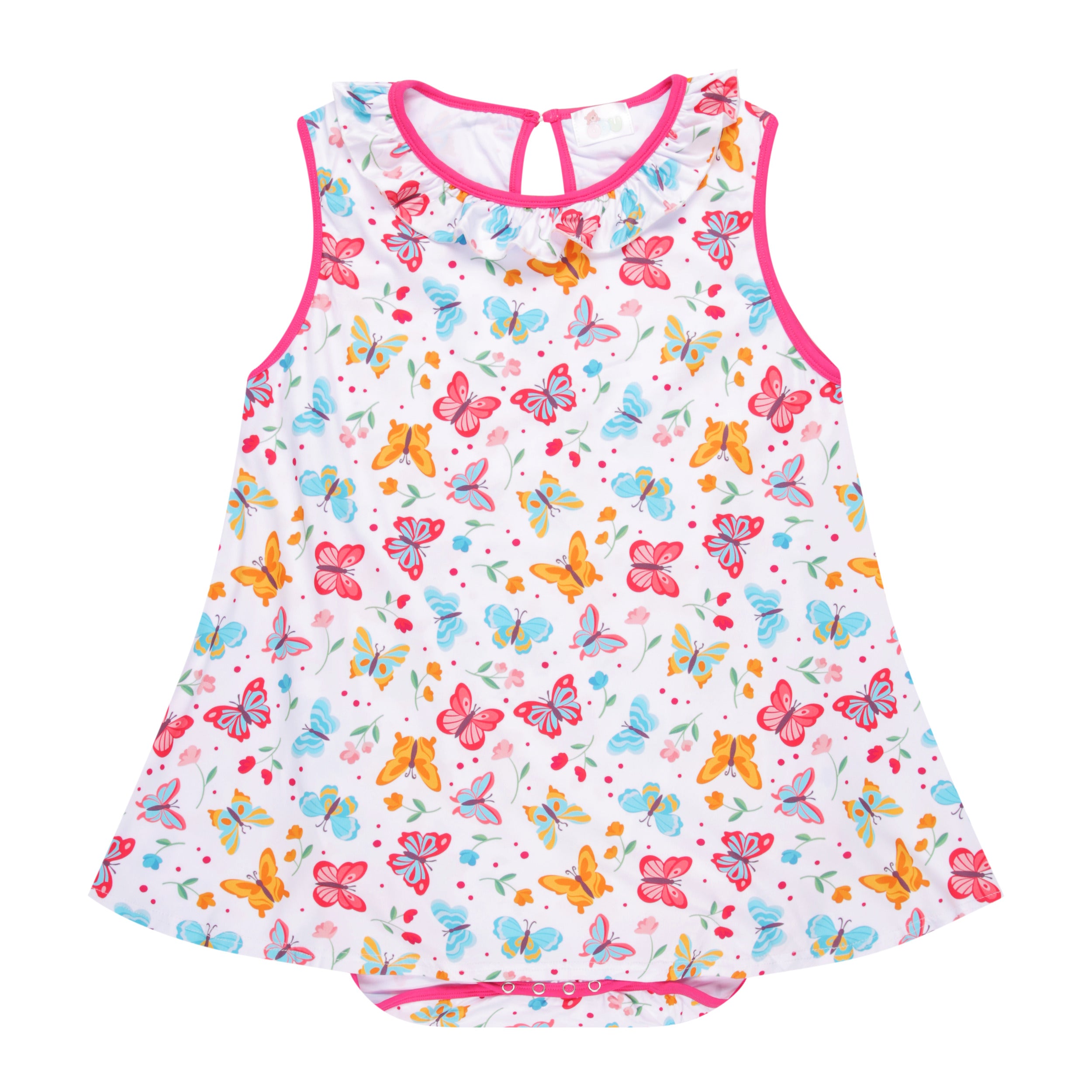 Butterflies (Light) Peekaboo Onesie