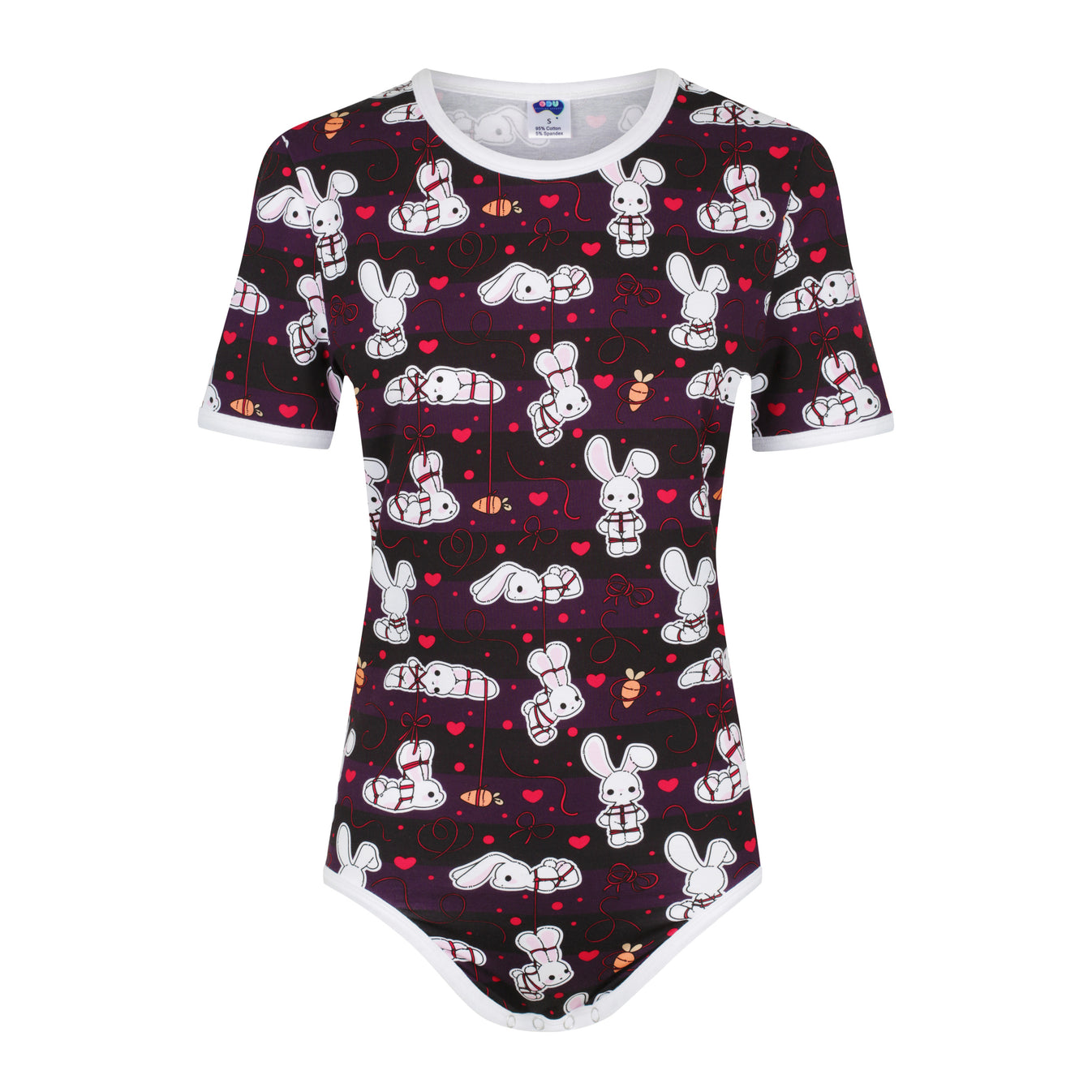 Bunny Printed Short Sleeves Onesies