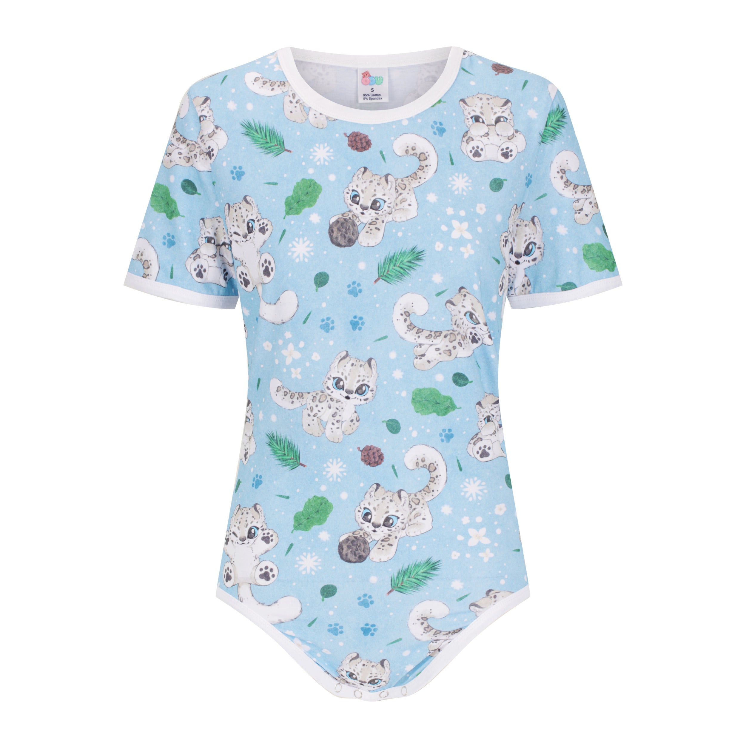 Snow Leopards (Light) Onesie