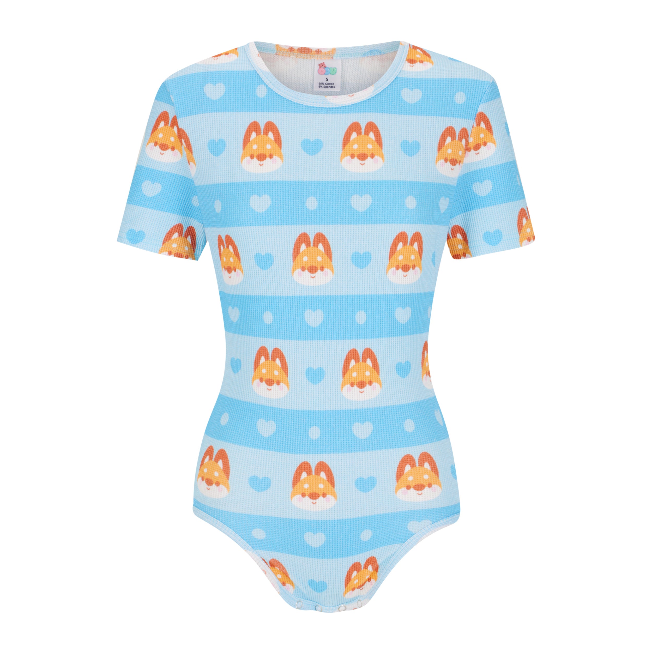 Foxes (Blue) Onesie